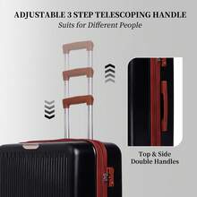 YSTYLE Luggage Sets 5 Piece,Expandable Hardshell Suitcase Set, Travel Suitcases With Durable Spinner Wheels And TSA Lock - Dark Brown - View 5