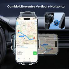 REMAX Soporte universal para teléfono de coche, montaje en el salpicadero, soporte ajustable para teléfono de varios ángulos, se adapta a teléfonos de 4 a 7 pulgadas, compatible con iPhone y Android, accesorios para automóviles, esencial para conducir - XK157 - Ver 5
