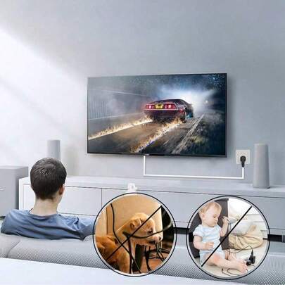 This PVC Floor Cable Trunking Is Self-Adhesive And Easy To Install, Can Be Stepped On And Hidden, Can Store And Organize Cables, Protect Cables For A Neat Appearance, A Great Helper For Home And Office Cable Management.