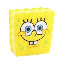 SpongeBob SquarePants 1 pieza Cepillo de esponja para lavar platos, esponja mágica quitamanchas, cepillo de cocina para ollas para uso doméstico - A - Ver 6