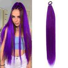 Tóc giả đuôi ngựa bện 28 inch, tóc nối bện sợi tổng hợp, phù hợp cho phụ nữ dự tiệc, bé gái mặc hàng ngày, quà tặng ngày lễ, lễ hội âm nhạc, trang trí tiệc, mặc hàng ngày, tiệm làm tóc, cosplay, đám cưới, phong cách Y2K, Lolita, JK, phù hợp với tóc mỏng, người mới bắt đầu và mọi tông da, phụ kiện tóc. - Nhiều màu - Xem 11