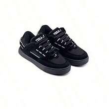 Men's Tesla Skater Shoes, Non-Slip, Comfortable, Casual - Black - View 3