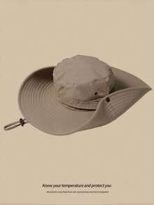 女士防晒帽，夏季户外骑行遮阳颈套透气可折叠宽檐钓鱼帽 - 多色 - 查看 5