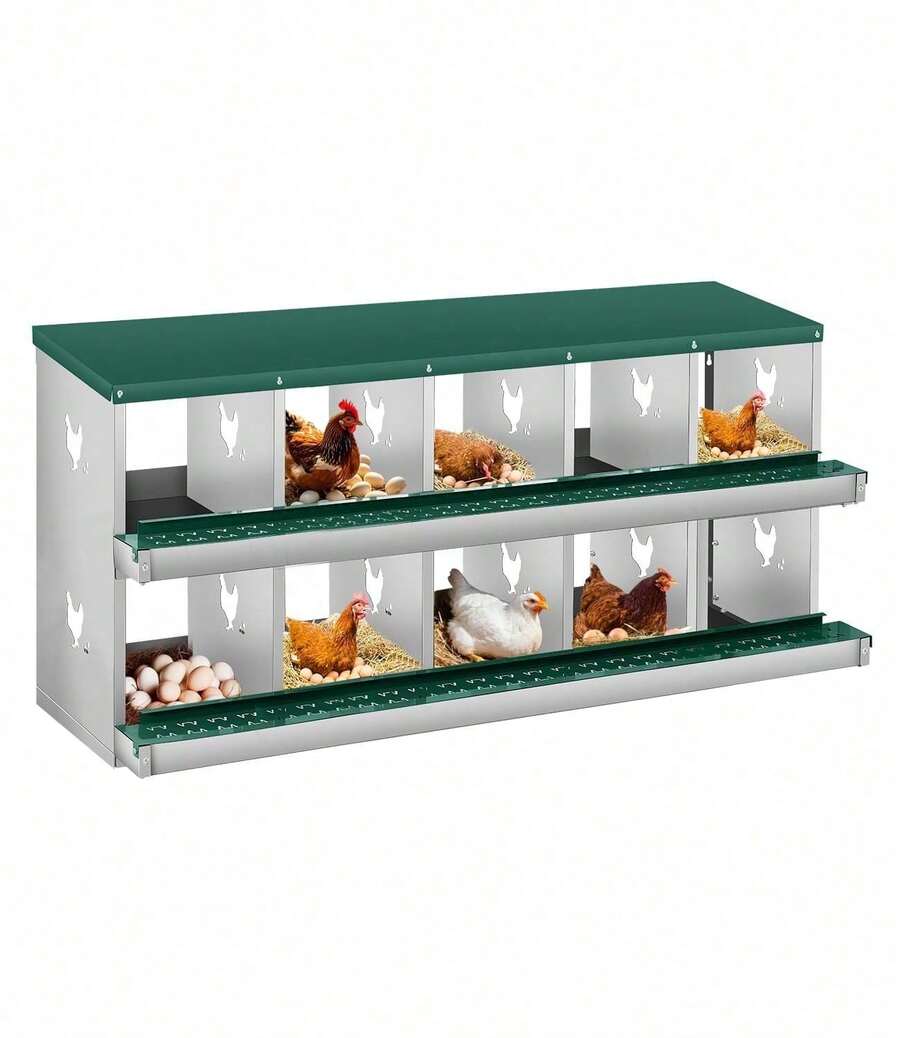 Egg Handling Supplies - Green 10-compartment - View 1