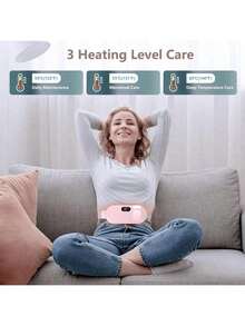 Women's Sunshine Portable Heating Belt - USB Rechargeable, 3-Speed Temperature And 4-Mode Massage, Quick And Warm Abdominal Wrap, Perfect Gift, Warm Palace Belt, Women's Portable Heating Belt, , Menstrual Heating Pad, Back Heating Pad - 粉色 - 查看 8