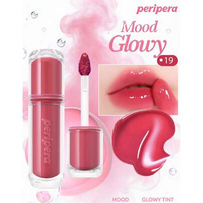 Peripera 韩国水润唇彩，保湿裸色唇彩，镜面般水润唇釉，玻璃般光泽唇釉，丰盈，自然保湿，轻盈，提亮，持久，舒适，不粘腻，适合戴口罩，不留白痕，韩国彩妆，韩国化妆品