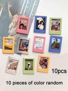 10件套磁性相框 - 2x3英寸迷你相框，冰箱贴/钱包大小，适合家居和办公室装饰 | 冰箱贴，迷你相框，相框，迷你相框，钱包大小相框，拍立得相机3英寸磁性相框，DIY创意磁性贴纸，小型磁性相框，冰箱贴，迷你相框，家居装饰，家居用品 - A - 查看 12