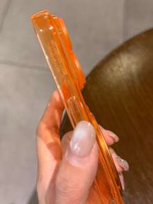 Minimalist Ice Feel Matte Transparent 360 Magnetic Bracket Holder Case Compatible With IPhone 17 Pro 17 16 Pro Max 16 Pro 16 15 Pro Max 15 Pro Max 15 Pro 15 14 Pro Max 14 Pro 14 13 Pro Max 13 Pro 13 12 Pro Max 12 Pro 12 11 Clear Camera Lens Protector Shockproof Cover - Matte Orange - View 8