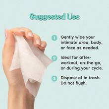 Toallitas de algodón orgánico para piel sensible | Toallitas suaves para rostro y Body con pH equilibrado, sin fragancia, naturales, ideales para el cuidado íntimo - 15 unidades (paquete de 1) - Ver 5