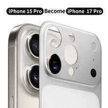 Kompatibel mit iPhone 16 Pro Max/15 Pro/14 Pro, ultradünne matte PC-Rückfolie verwandelt sich sofort in 17 Pro/17 Pro Max - Weiss - Übersicht 13