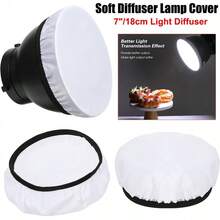 Photography Light Soft White Diffuser Cloth For 7" 180mm Standard Studio Strobe Reflector - Multicolor - View 4