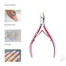 1pc Professional Stainless Steel Nail Clipper & Cuticle Trimmer - Precision Ingrown Toenail Scissors, Odorless Foot Care Tool, Callus Nipper - Silver - View 24