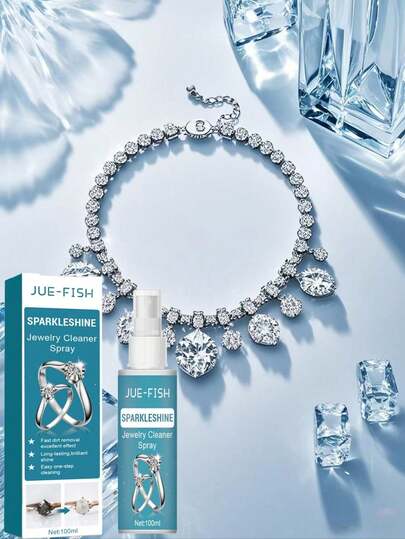 JUE FISH Jue-Fish Jewelry Cleaning Spray, Jewelry Cleaner For Necklaces, Gold, And Accessories, Anti-Oxidation And Stain Removal