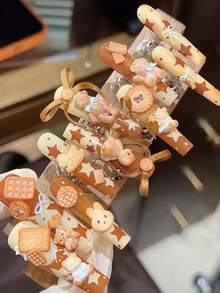 1pc Cute Dog & Rabbit Animal Cookie Mold, Transparent Silicone Nail Art Mold Accessory - Clear - View 2