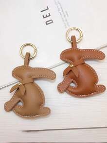 Creative Animal Bunny Bag Charm, Simple Car Key Pendant, Cute Rabbit Phone Case Accessory, Exquisite Small Gift, Birthday Present - Multicolor - View 9