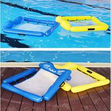 1 Removable Inflatable Water Hammock - Adult Pool Lounge Chair, Made Of PVC Material, With Vibrant Mixed Colors And A Comfortable Ergonomic Design, Suitable For Swimming And Relaxing In The Pool, Pool Inflatable, Beach Essentials, Pool Float - Multicolor - View 2