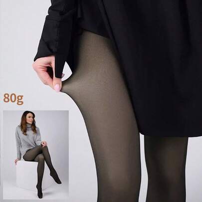 80g Women's Stirrup Tights – Designed For Spring And Fall. Features Tummy Control, Leg Sculpting, And A Natural Lift For The Perfect Silhouette. Versatile Enough For Both Cozy Days At Home And Stylish Looks Outside.