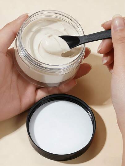 1PC Leak-Proof Plastic Container, Black Round Wide Mouth Jar With Lid, Portable For Travel Cosmetic Storage, Cream, Essential Oil & DIY Making