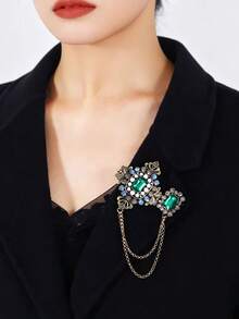 1 chiếc ghim cài áo tua rua dành cho nữ - Ghim cài cổ áo sơ mi/áo khoác bằng dây ngọc trai cổ điển, có thể cá nhân hóa - Món quà hoàn hảo - Nhiều màu - Xem 6