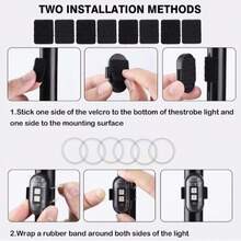 4pcs RGB LED Strobe Light For Aircraft With Remote Control, Poleless Design, 8 Color Lighting, USB Charging, IP65 Waterproof And Shockproof Emergency Warning Light: Suitable For Cars, Motorcycles, Drones, Airplanes Or Bicycles. - A - View 8
