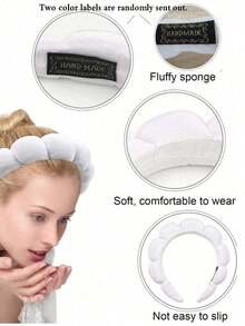 1pc White Headband, Makeup Facial Headband, Cleansing Headband, Turban Headband, Soft Headband, Suitable For Women & Girls, Fashionable Accessory, Great Gift,Skincare Headband,Beauty,Skin Care Products,Spa,Self Care,Skin Care Tools,Face Care,Esthetician Supplies,Skin,Face Wash,Facial - 灰色髮帶 3 件裝 - 查看 7