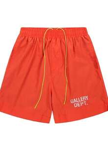 GALLERY Quick Dry Athletic Shorts For Men Lightweight Breathable Summer Outdoor Shorts - 橘色 - 查看 2