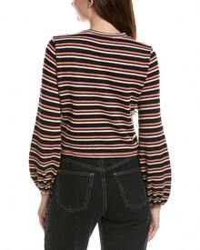 CeCe Elastic Cuff Knit Cardigan - 黑色 - 查看 3