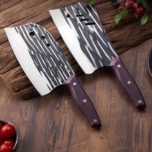 Cutelo Profissional de Cozinha em Aço Inox - Primicias Qiu - preto e cinza - Visão 7