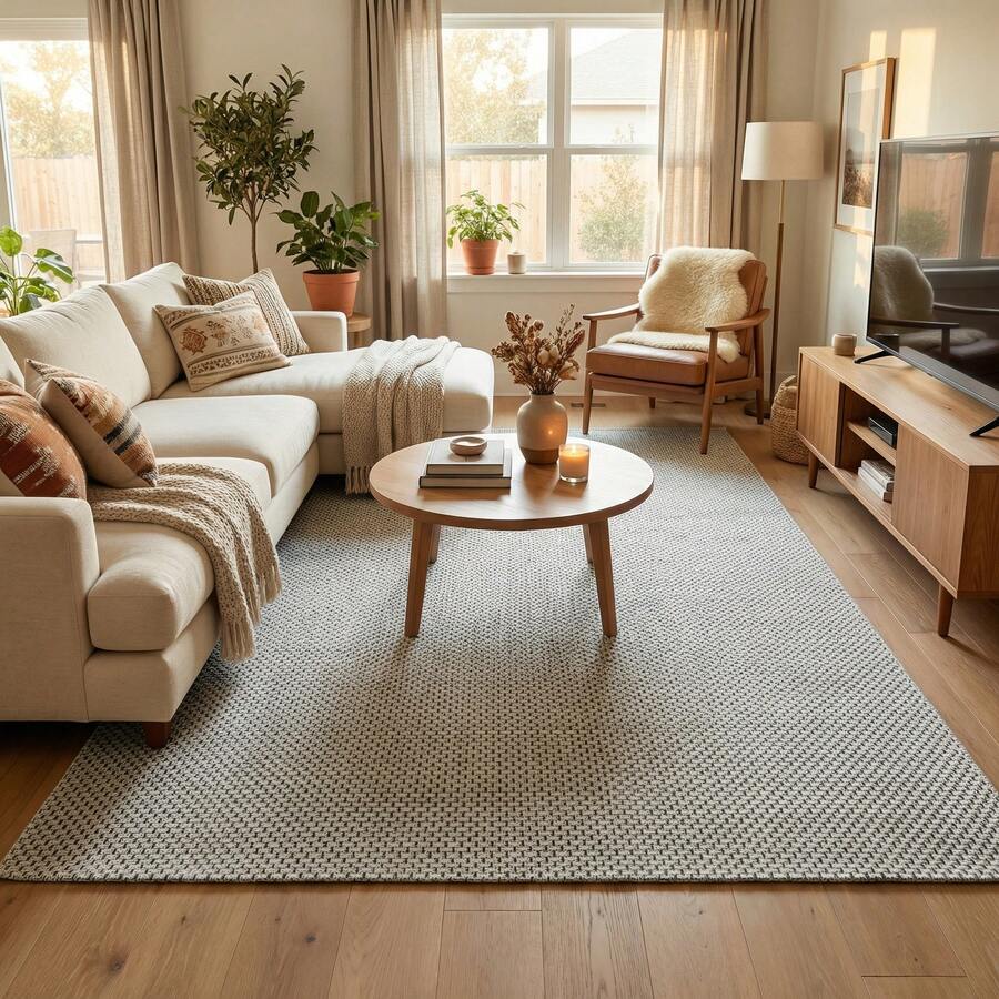 Tapete Amplo Moderno Sala E Quarto 3,00x2,00 Com Antiderrapante Fácil Limpeza