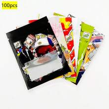 100pcs Resealable Storage Plastic Packaging Bag,Little Mini 1g Mylar Bag,Smell-Proof Pouch For Exotic Baggies Sour Candy And Gummy Snacks,2.36x3.15 Inch 3D Laser Holographic Rainbow Waterproof Zip Lock Bag With Window - 彩色 - 查看 10