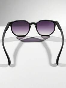 Hexagonal Premium Sunglasses Unisex UV400 Fashion Beach Summer Classic Style Modern Men Women - Độ dốc màu đen - Xem 5