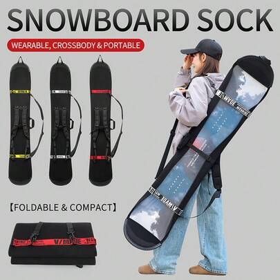 Ski Bag, Ski Gear Bag, Winter Ski Bag, Multi-Function Equipment Bag, 3 Carrying Modes, Lightweight Travel