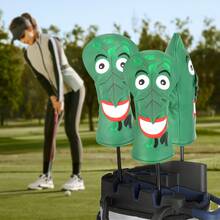 Bao đầu gậy golf Wosofe Golf Wood Headcover Poker Elements Driver, Unisex, Chất liệu da PU, Màu xanh lá cây. - màu xanh lá - Xem 6