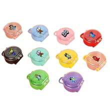 Bluey 1个新款热销卡通动漫多色迷你拉杆箱收纳盒敦煌风格PVC软橡胶防尘盒DIY首饰小物包装收纳礼品套装生日礼物新年礼物（随机款） - 彩色 - 查看 3