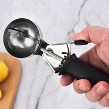 不锈钢冰淇淋勺，冰淇淋勺，冰淇淋球勺，冰淇淋舀勺 - 粉色 - 查看 5