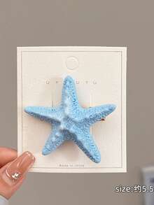 4个海星发夹，可爱爪夹，度假风侧刘海夹 - 彩色 - 查看 9