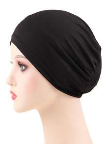 Soft Breathable Headwear For Daily Basics & Casual Styling | Hair-Wrapping Undercap Design Hair Sleep Cap Sleep Bonnet - Color - View 2