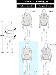 Street Life Spring/Summer Casual Graphic Men'S Street Angel Slogan Print Hoodie - 咖啡棕 - 查看 7