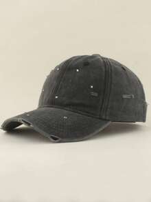Mũ lưỡi trai đính đá DIY, mũ snapback nữ kiểu dáng thường ngày, mũ chống nắng đa năng đính đá thủ công cho mùa xuân và mùa hè. - Đá giả - Xem 13