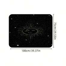 A Trunk Mat With A Sun, Moon, And Stars Pattern, An Automotive Interior Accessory, Showcasing A Mysterious Cosmic Starry Sky Design That Represents The Alternation Of Day And Night - Nhiều màu - Xem 5