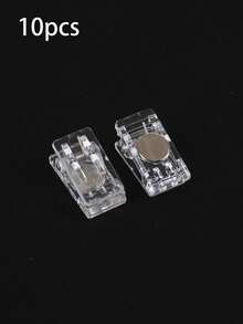 Acrylic Magnetic Clip Transparent Fridge Note Clips For Fridge Office Whiteboards Storage Cabinets Dishwashers Multipurpose Memo Clips Durable Photo Clip Sticky Notes Clip Suitable For Kitchens Bedrooms And Offices Men And Women Home Decor - Multicolor - View 14