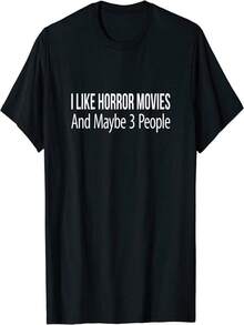 KeoStore I Like Horror Movies, Maybe Three More - Ds4795 Black T-Shirt - Black - View 1