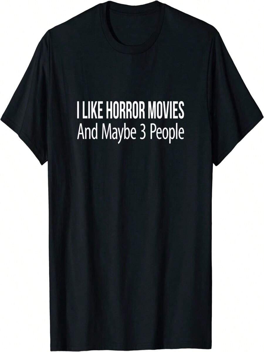 KeoStore I Like Horror Movies, Maybe Three More - Ds4795 Black T-Shirt - Black - View 1