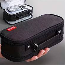 1 pieza Estuche para lápices de gran capacidad, bolsa portátil con cremallera para bolígrafos, bolsa de almacenamiento de papelería minimalista, adecuada para estudiantes, uso escolar y de oficina, esencial de vuelta a la escuela, útiles escolares, estuche para lápices, mochila - Una pieza - Ver 17
