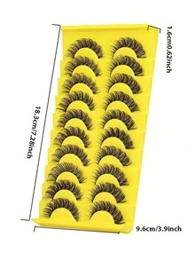 10 Pairs Of Natural, Fluffy, And Transparent False Lashes To Instantly Enlarge Your Eyes With A Glance - View 2