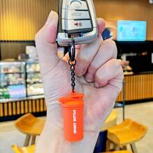 1/5pcs Sports Themed Shaker Bottle Shaped Keychain, Fitness Scene And Outdoor Leisure Keychain, Suitable For Matching Clothes, Bags And Car Keys, Perfect Gift Keychain, Couples Keychain, Holiday Gift, Party Favor - Sports Water Bottle - View 6