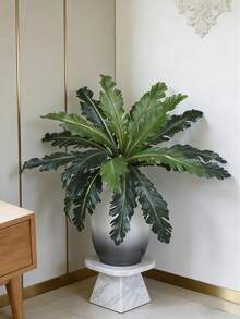 Cây dương xỉ nhân tạo 45-50cm, lá dương xỉ Ba Tư giả, lá dương xỉ nhiệt đới Boston, bó lá cọ nhựa, cỏ giả sống động như thật, dùng trang trí nhà cửa, sân vườn, trong nhà, ngoài trời, đám cưới (không kèm chậu), 1 cây. - màu xanh lá - Xem 13