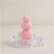 1pc Nordic Style Wave Art Candle - Natural Soy Wax Scented Candle, Smokeless Fragrance Candle, Romantic Geometric Pattern Design, Suitable For Indoor/Outdoor, Home Decor, Bedroom, Photography Props And Emergency Lighting. It Is Perfect For Valentine's Day, Christmas And Various Party Decorations, And An Ideal Birthday Gift For Parents, Family, Couples And Friends. - Multicolor - View 18