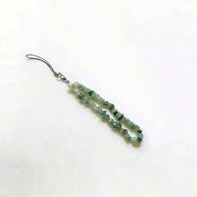 1条时尚天然水晶手机挂绳，玛瑙、紫水晶、绿松石、粉晶串珠手机带，女士配饰礼品 - 彩色 - 查看 5