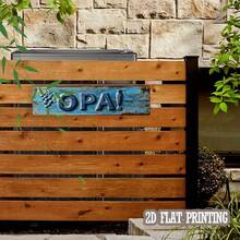 1 Stück 2D flaches einteiliges Vintage-Stil Straßenschild und Plakette mit traditionellem griechischen Ausruf "Opa!". Diese Metallwanddekoration eignet sich für Cafés, Garagen, Bauernhäuser, Veranden, Badezimmer, Küchen. - Mehrfarbig - Übersicht 5